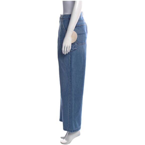 NWT MOTHER SNACKS! The Fun Dip Utility Puddle Wide Leg Jeans 28 - Picture 5 of 10